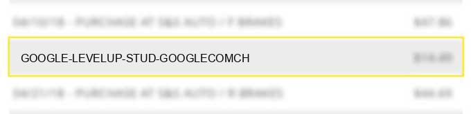 google *levelup stud google.com/ch