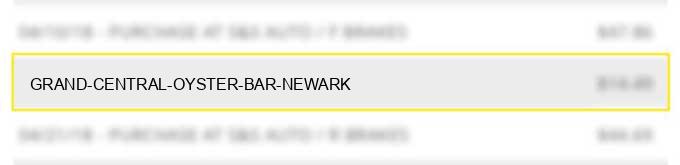 grand central oyster bar newark