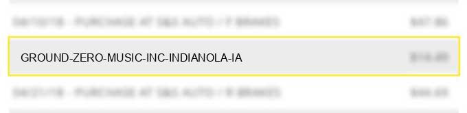 ground zero music inc indianola ia