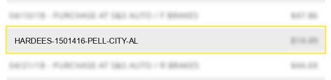hardee's 1501416 pell city al