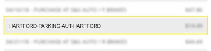 hartford parking aut hartford