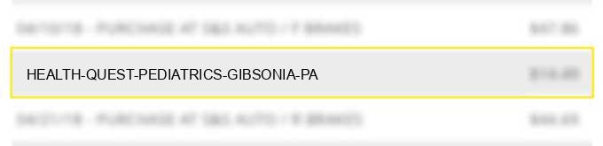 health quest pediatrics gibsonia pa