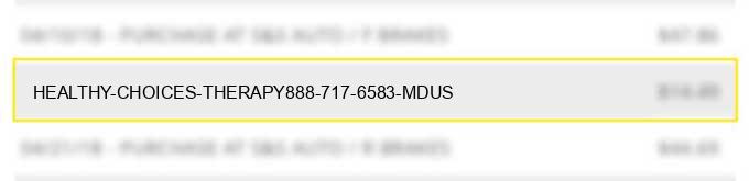 healthy choices therapy888-717-6583 mdus