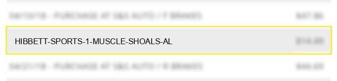 hibbett sports #1 muscle shoals al