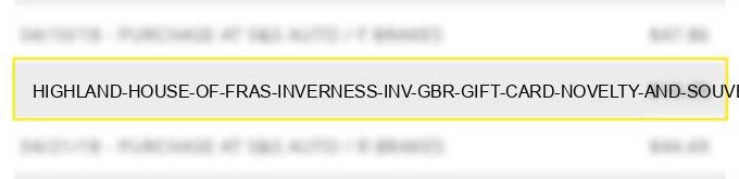 highland house of fras inverness inv gbr gift card novelty and souvenir shops