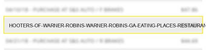 hooters of warner robins warner robins ga eating places restaurants