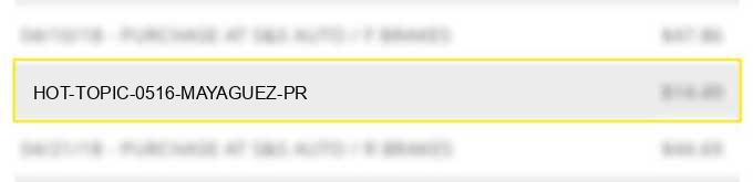 hot topic #0516 mayaguez pr