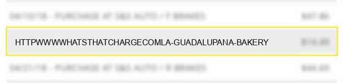 http://www.whatsthatcharge.com/la-guadalupana-bakery