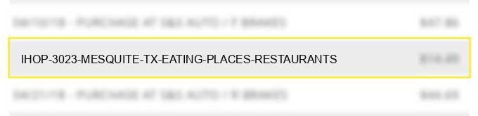 ihop 3023 mesquite tx eating places restaurants