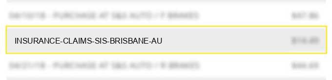 insurance claims sis brisbane au