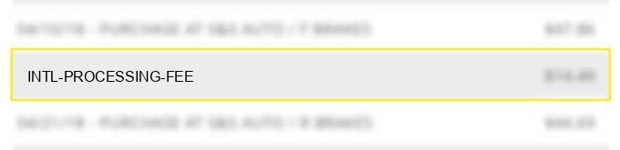 intl processing fee