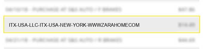 itx usa llc itx usa new york www.zarahome.com