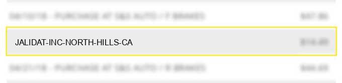 jalidat inc north hills ca