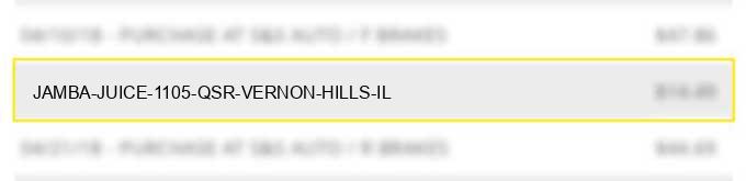 jamba juice #1105 qsr vernon hills il