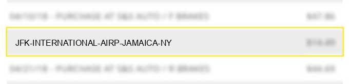 jfk international airp jamaica ny