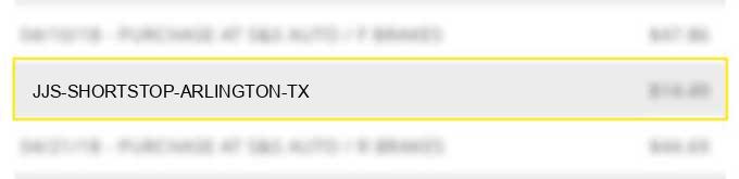 jj's shortstop arlington tx