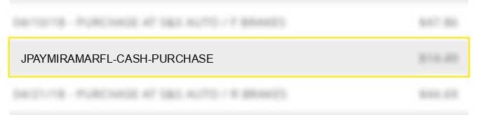 jpay,miramar,fl cash purchase