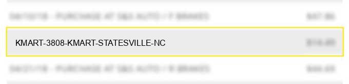 kmart 3808 kmart # statesville nc