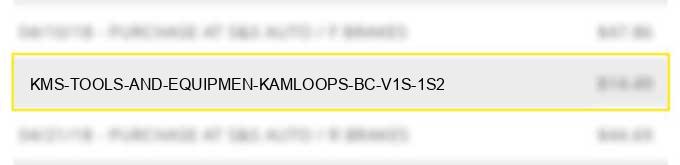 kms tools and equipmen kamloops bc v1s 1s2