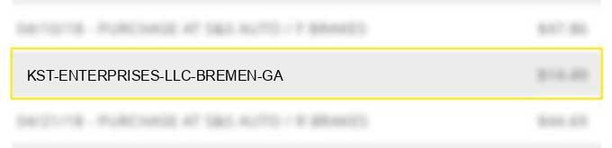 kst enterprises, llc bremen ga