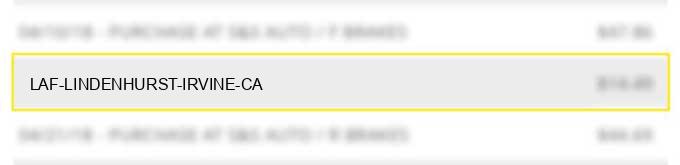 laf lindenhurst irvine ca