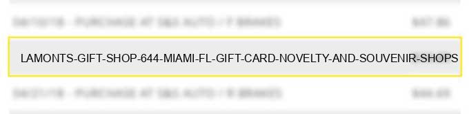 lamonts gift shop 644 miami fl gift card novelty and souvenir shops
