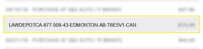 lawdepot.ca 877-509-43 edmonton ab t6e5v1 can