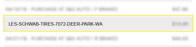 les schwab tires #7072 deer park wa