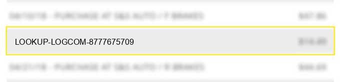 lookup log.com 8777675709