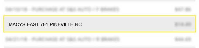 macys east 791 pineville nc