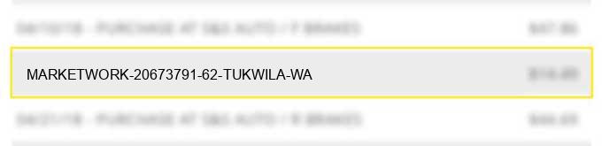market@work 20673791 62 tukwila, wa
