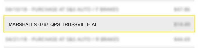 marshalls #0767 qps trussville al