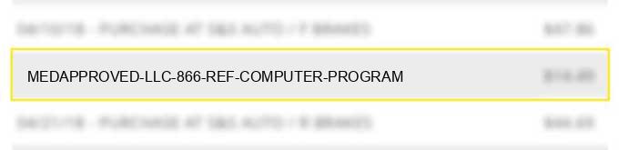 medapproved, llc 866 ref# computer program