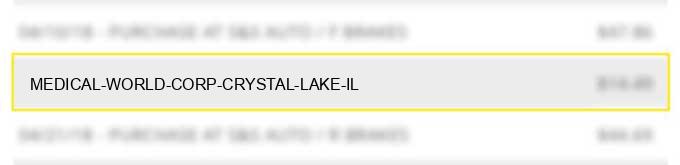 medical world corp crystal lake il