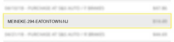 meineke 294 eatontown nj