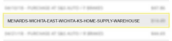 menards wichita east wichita ks home supply warehouse