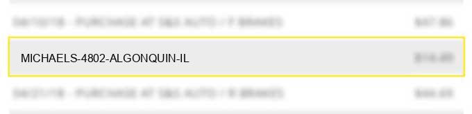 michaels #4802 algonquin il