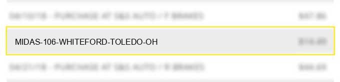 midas 106 whiteford toledo oh