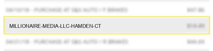 millionaire media llc hamden ct