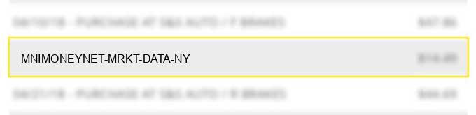 mni*moneynet mrkt data ny