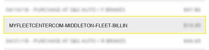 myfleetcenter.com middleton fleet billin