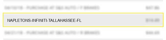 napleton's infiniti tallahassee fl