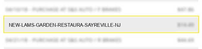 new lams garden restaura sayreville nj