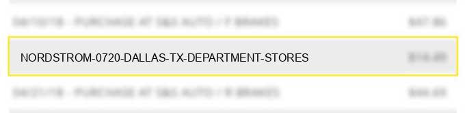 nordstrom #0720 dallas tx department stores