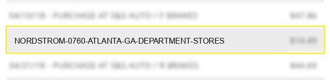 nordstrom #0760 atlanta ga department stores