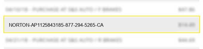 norton *ap1125843185, 877-294-5265, ca