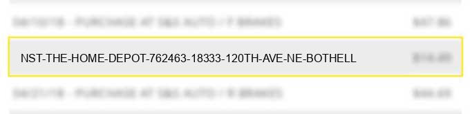 nst the home depot 762463 18333 120th ave n.e. bothell