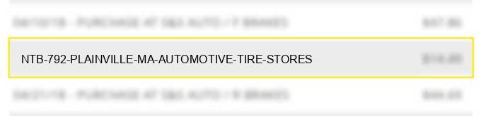 ntb 792 plainville ma automotive tire stores