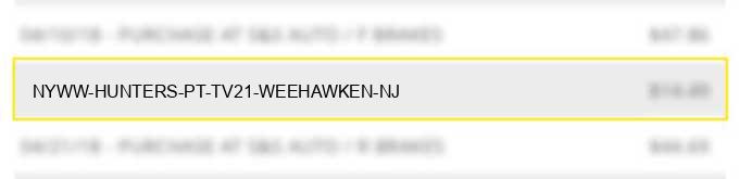 nyww hunters pt tv21 weehawken nj