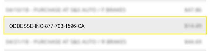oddesse, inc. 877-703-1596 ,ca